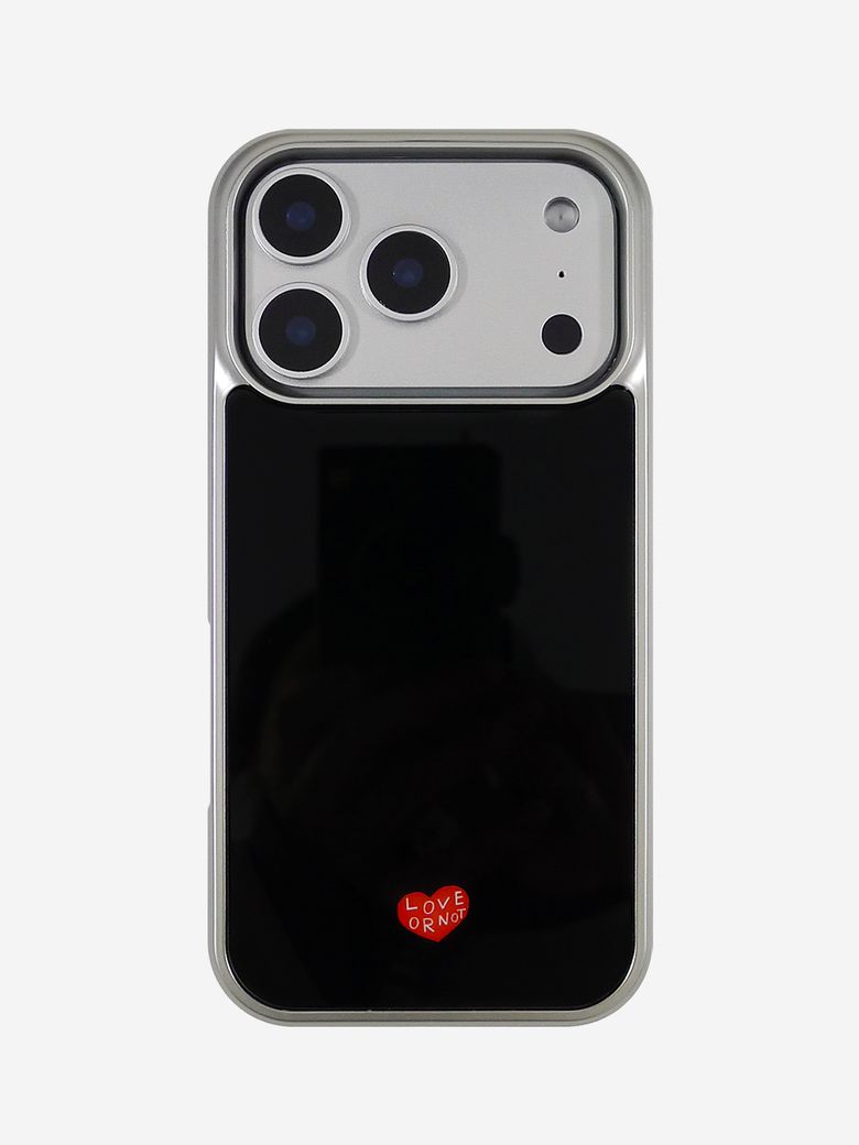 [맥세이프/실버]글라스/에폭시범퍼_Black Silver Magsafe Bumpercase