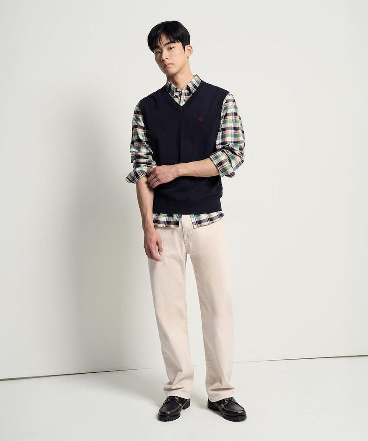 빈폴 멘(BEANPOLE MEN) [Essential] 베이직 베스트  네이비