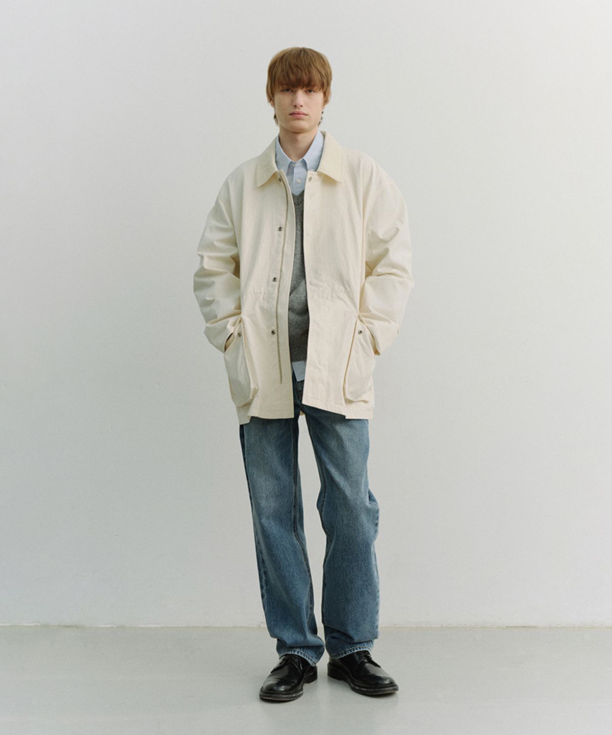 던스트 포 맨(DUNST FOR MEN) STRAIGHT TAPERED JEANS_UDPA6A304_CLASSIC BLUE