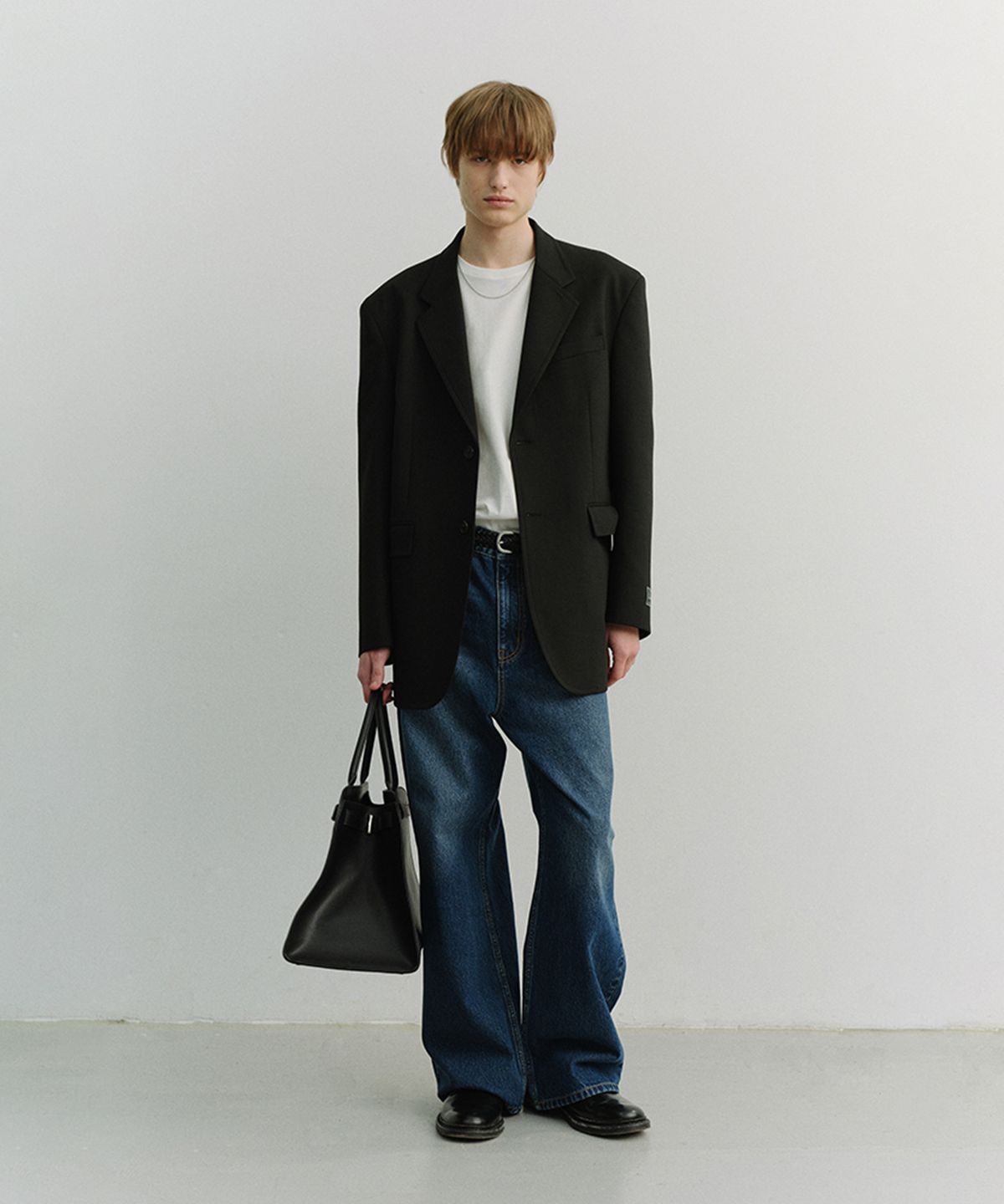 던스트 포 맨(DUNST FOR MEN) SEMI FLARED JEANS_UDPA6A306_CLASSIC BLUE