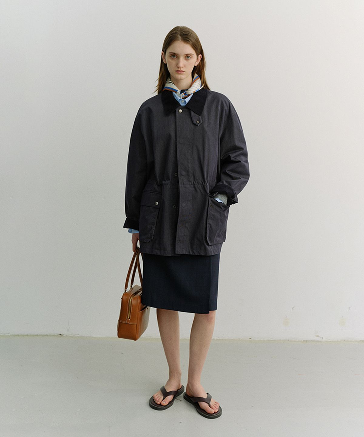 던스트(DUNST) UNISEX COTTON CHORE JACKET_UDJA6A101_INDIGO NAVY