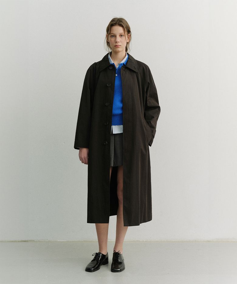 UNISEX REFINED MAC COAT_UDTR6A101_BLACK