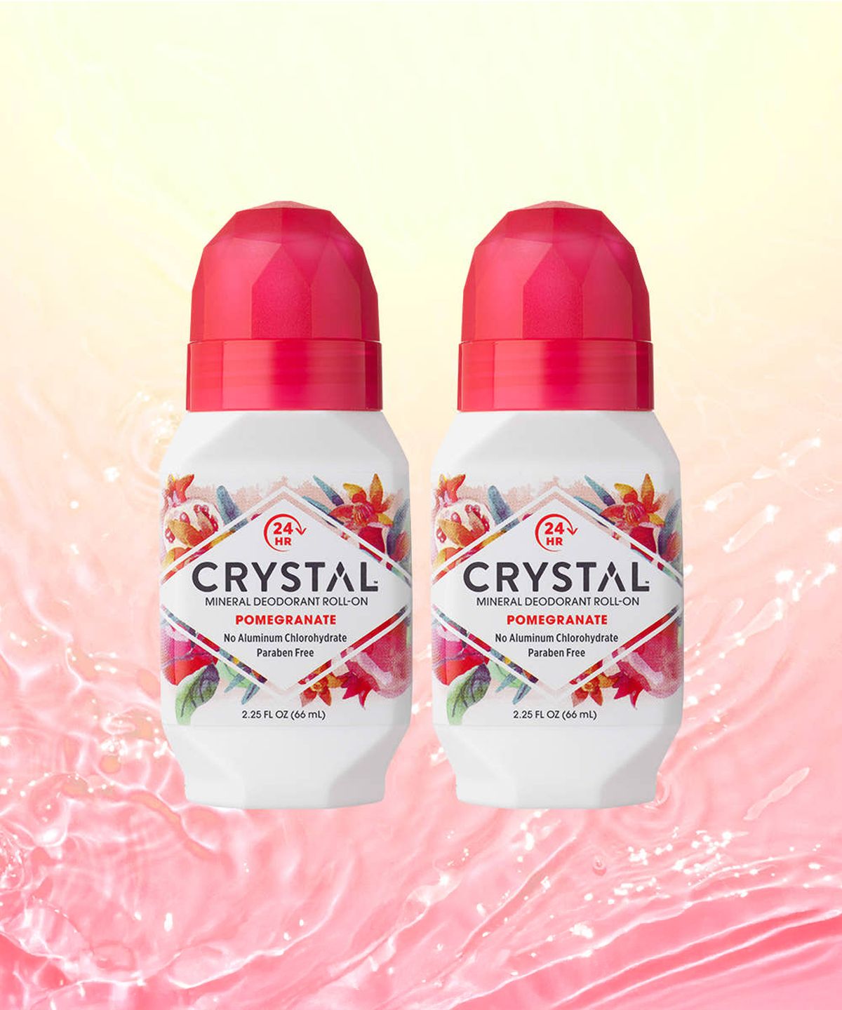 크리스탈(CRYSTAL) 크리스탈 데오드란트 롤온 석류 66ml 2EA