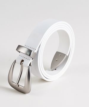 베이직 웨스턴 레더 벨트 (소가죽/화이트)