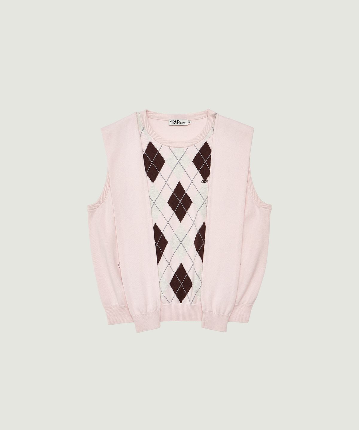 그로브(GROVE) VENI ARGYLE VEST (PINK)