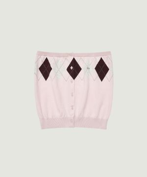 VENI ARGYLE TUBE TOP (PINK)