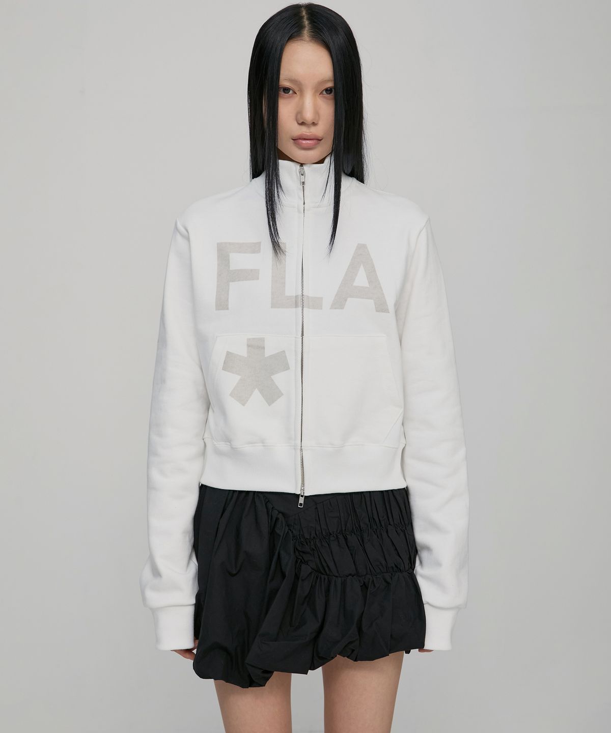 플레어업(FLAREUP) FLAREUP Zip Track Jacket (FL-107_Off White)