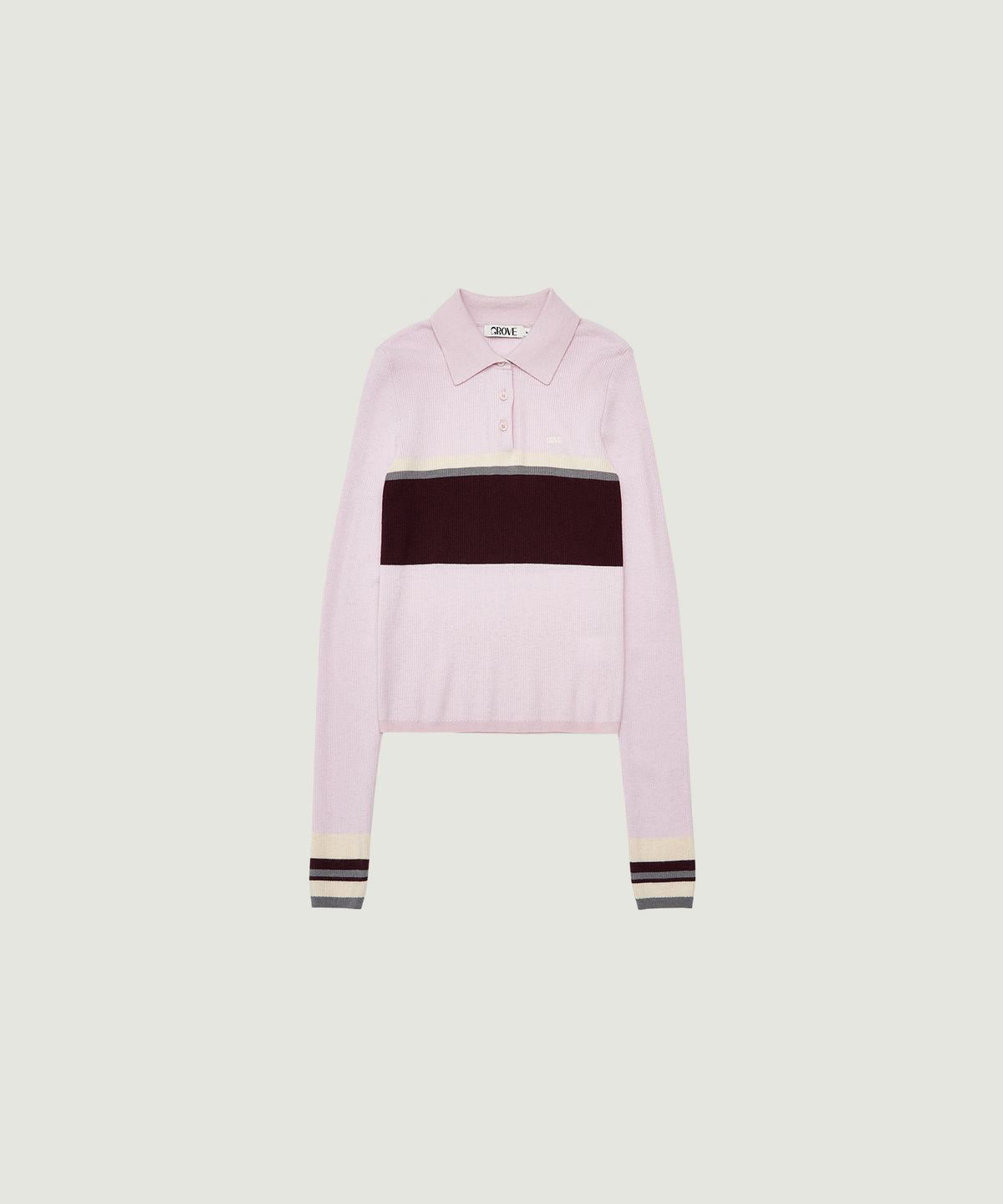 그로브(GROVE) VELIN COLLAR KNIT (PINK)