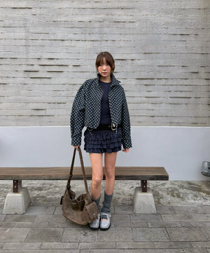 [잉화 PICK] 루파 셔링 벨크로 스니커즈 2color