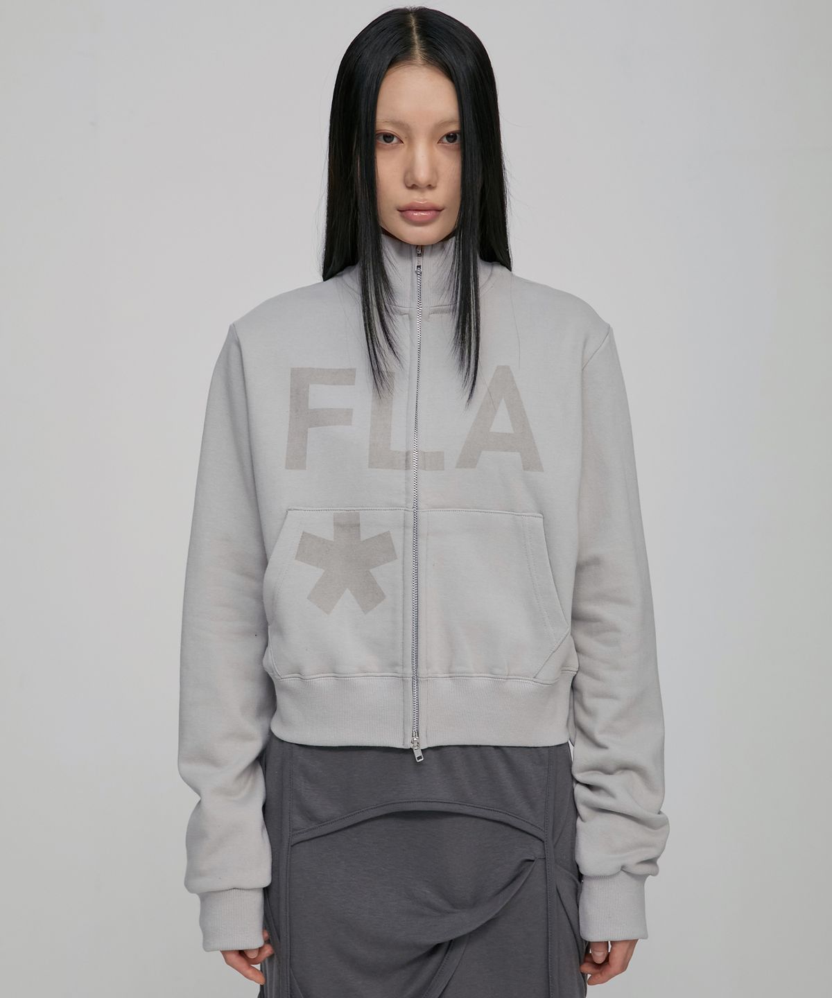 플레어업(FLAREUP) FLAREUP Zip Track Jacket (FL-107_Gray)
