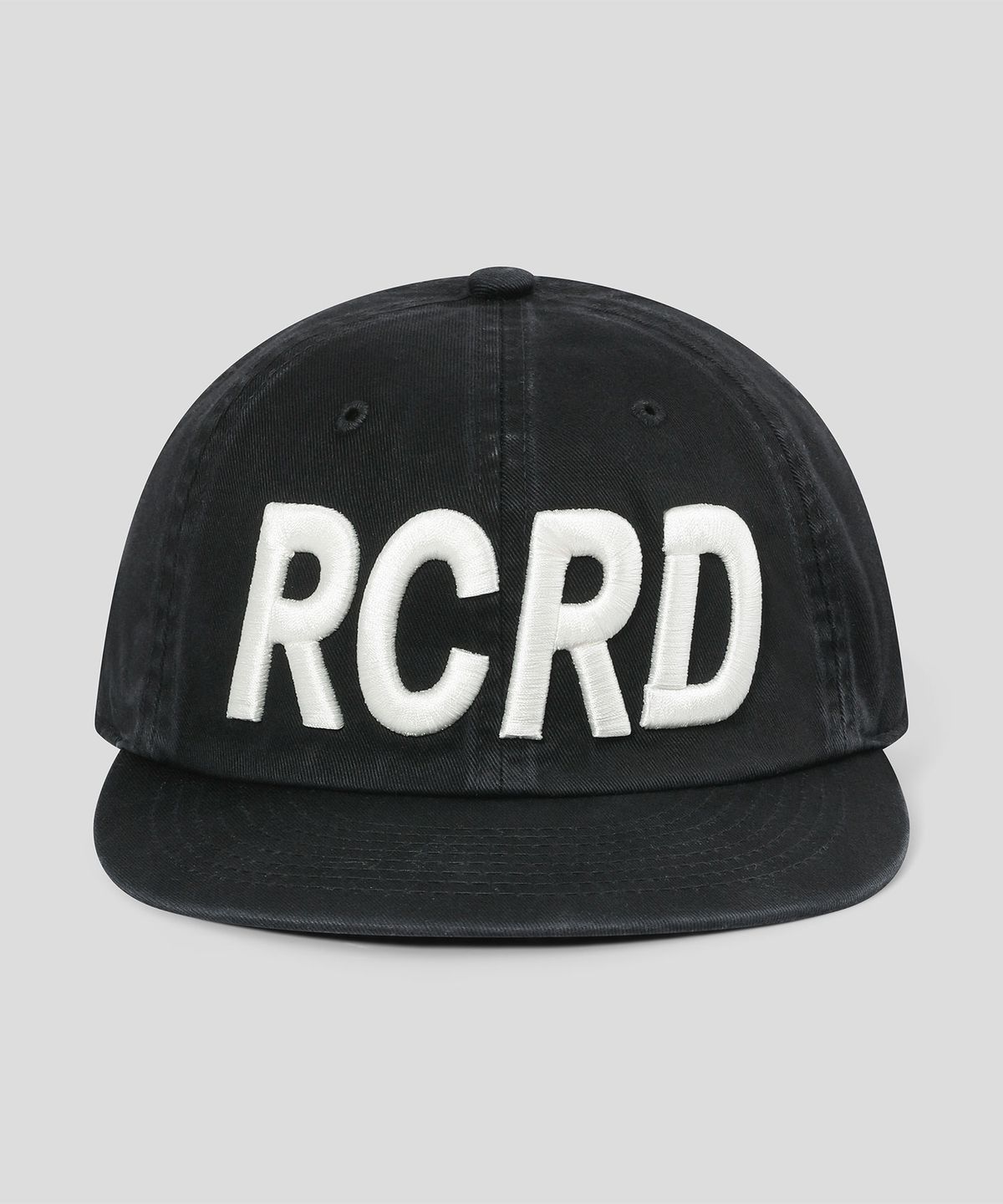 슬로우 레코드 하우스(SLOW RECORD HOUSE) 빈티지 워시드 RCRD 캡_블랙