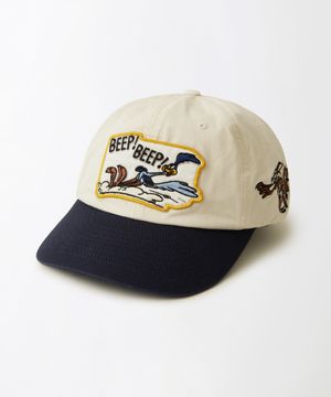 [LOONEY TUNES] COTTON CAP(ROAD RUNNER)_IVORY/NAVY