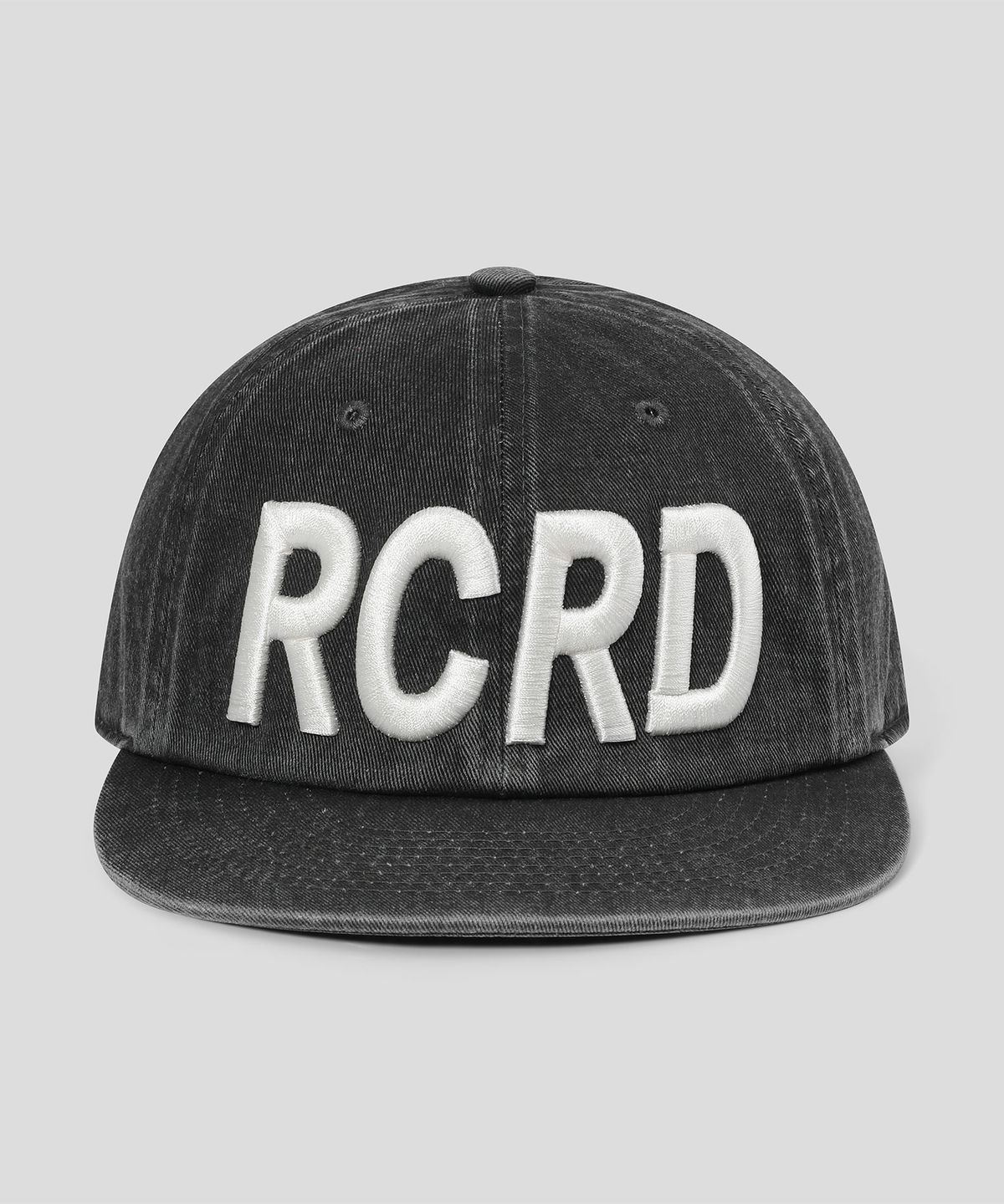 슬로우 레코드 하우스(SLOW RECORD HOUSE) 빈티지 워시드 RCRD 캡_챠콜