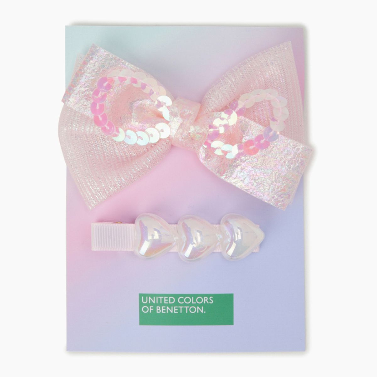 베네통키즈(BENETTONKIDS) 글로우 하트 헤어핀_QCET12611CO