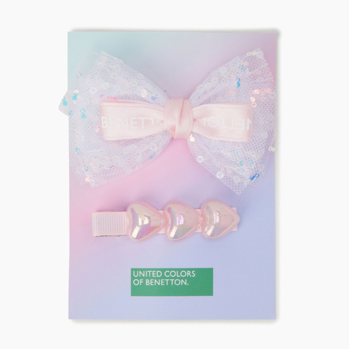 베네통키즈(BENETTONKIDS) 샤이니 하트 헤어핀_QCET10611PK
