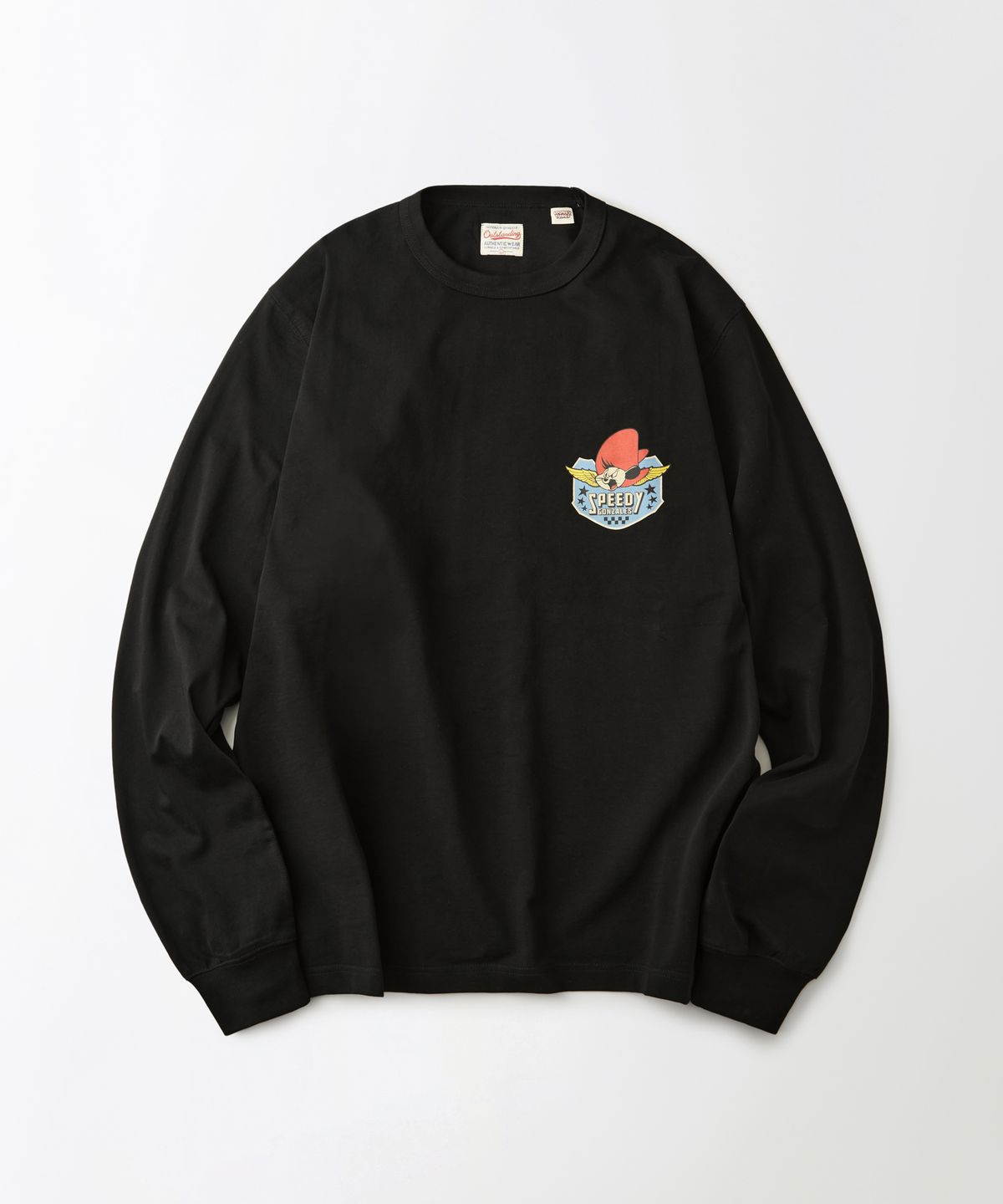 아웃스탠딩(OUTSTANDING) [LOONEY TUNES] LONG SLEEVE(SPEEDY GONZALES)_BLACK