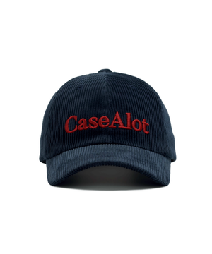 Corduroy ball cap - navy