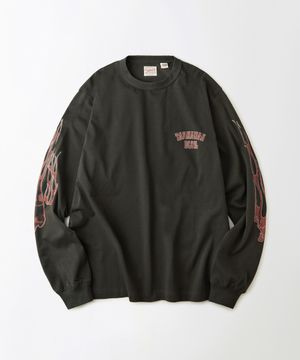 [LOONEY TUNES] LONG SLEEVE(TASMANIAN DEVIL)_CHARCOAL
