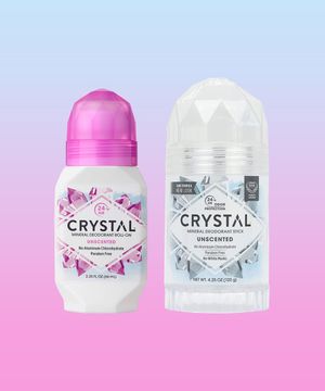 크리스탈 데오드란트 120g 무향 대용량 스틱 & 무향 롤온 2종세트