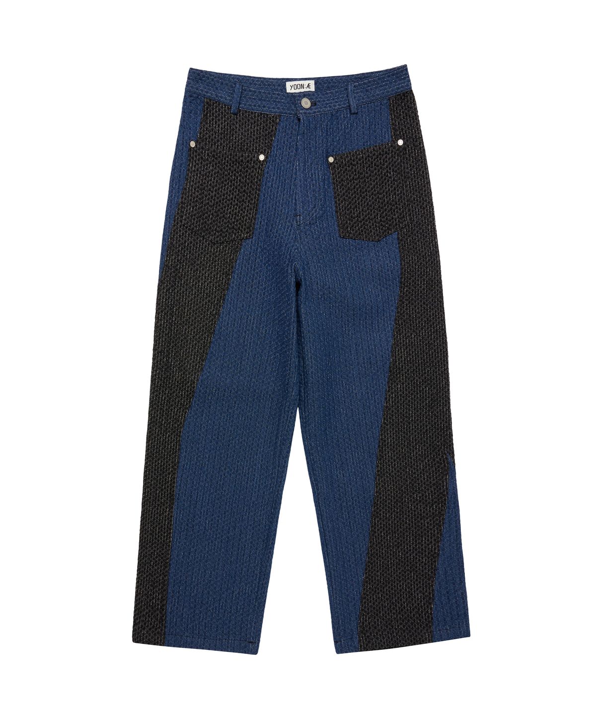 윤 애(YOON AE) YA Pattern Color-Block Denim Pants