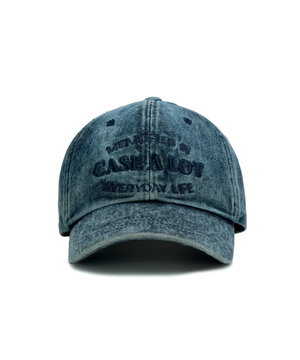 Denim washing ball cap - Stone blue