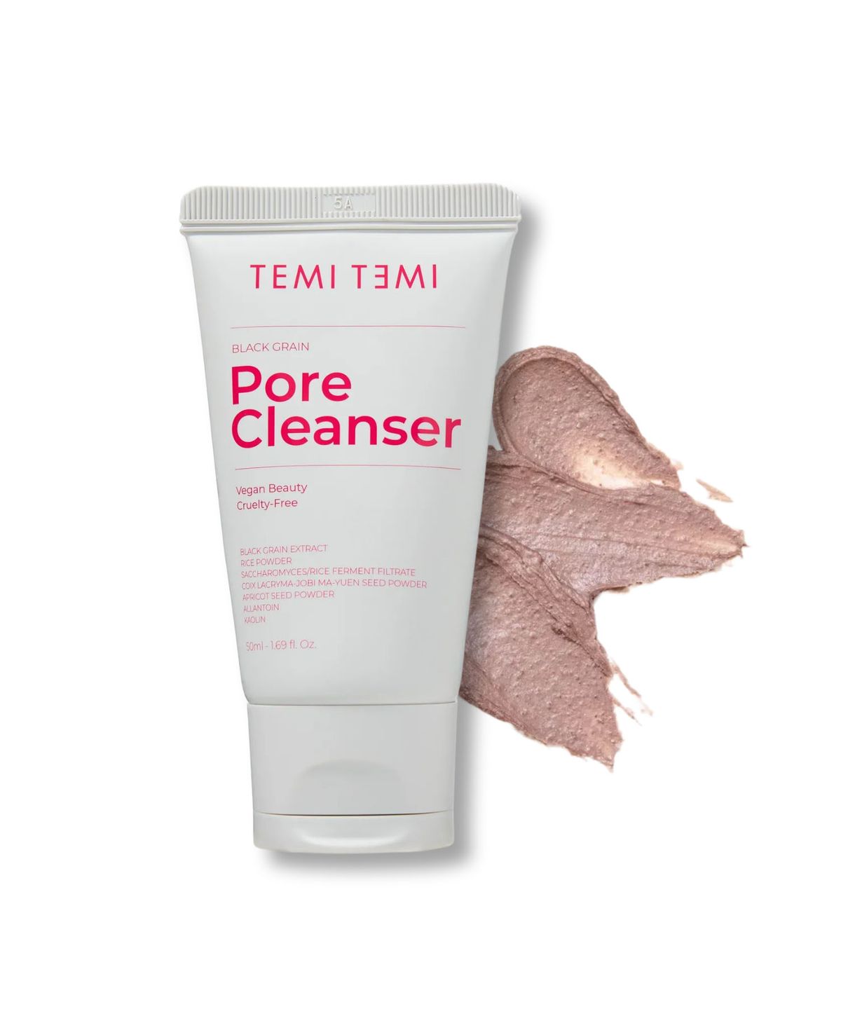 테미테미(TEMITEMI) 블랙그레인 모공 선크림 메이크업 올인원 저자극 클렌저 50ml