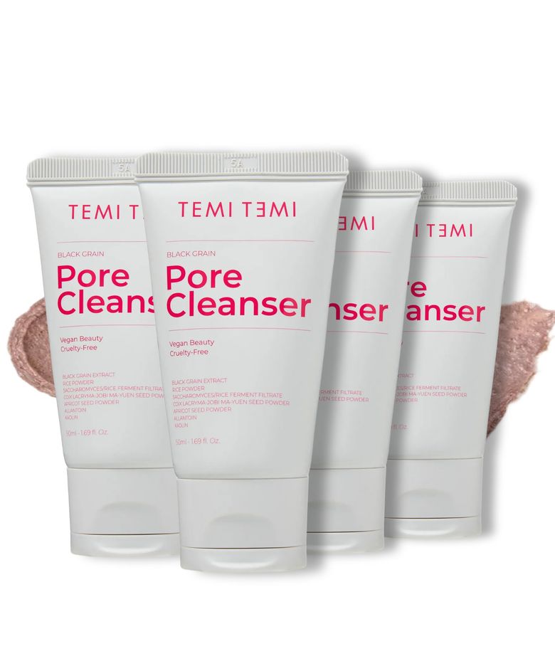 블랙그레인 모공 선크림 메이크업 올인원 저자극 클렌저 50ml 4개