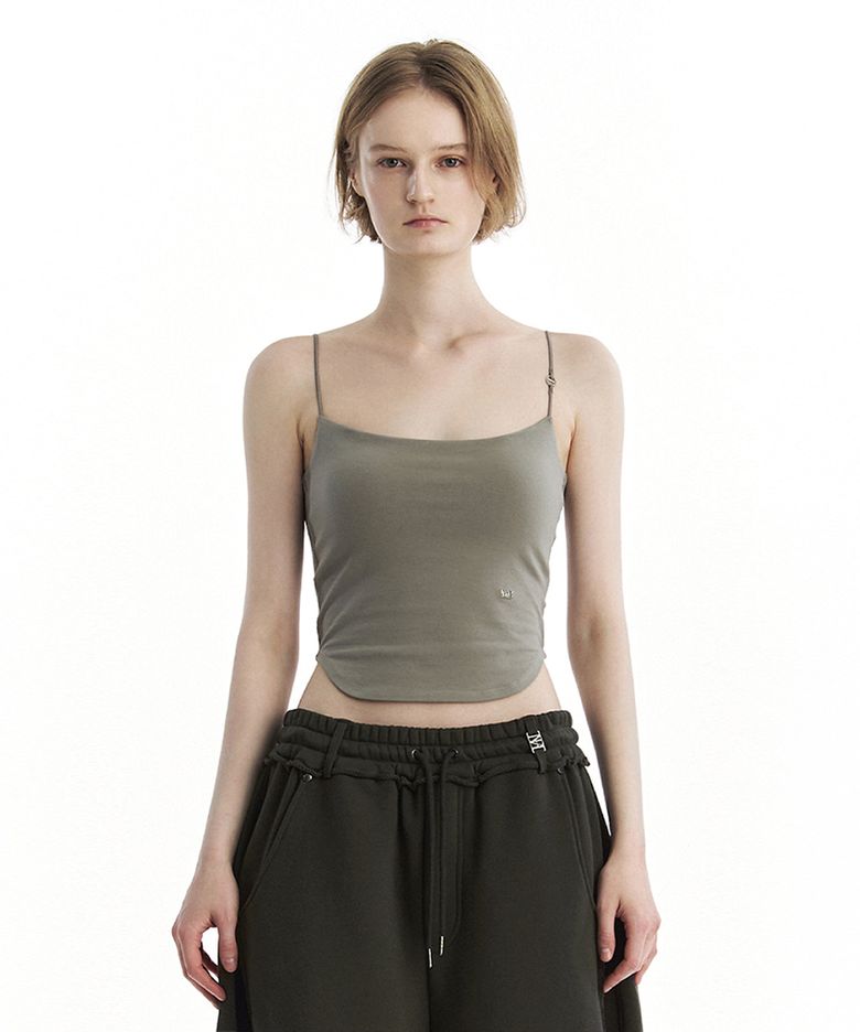 TMB Bra Cap Camisole [ Khaki Gray ]