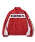 Piping Motorcycle Blouson Jacket Red