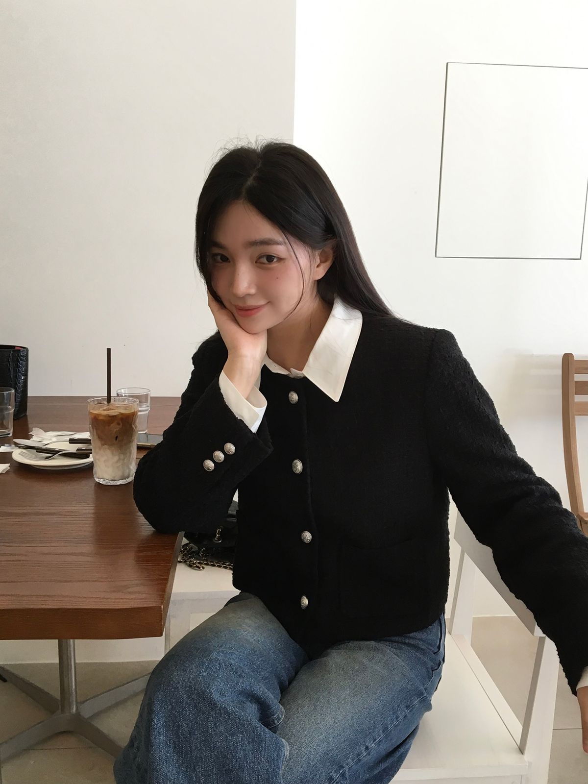 오헤브(AU RÊVE) 꼴레뜨 트위드 자켓