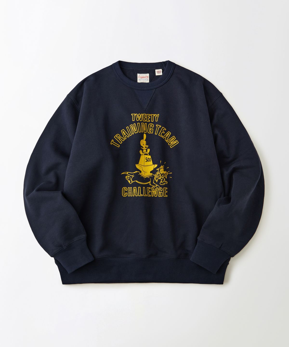 아웃스탠딩(OUTSTANDING) [LOONEY TUNES] SWEAT(TWEETY TRAINING TEAM)_NAVY