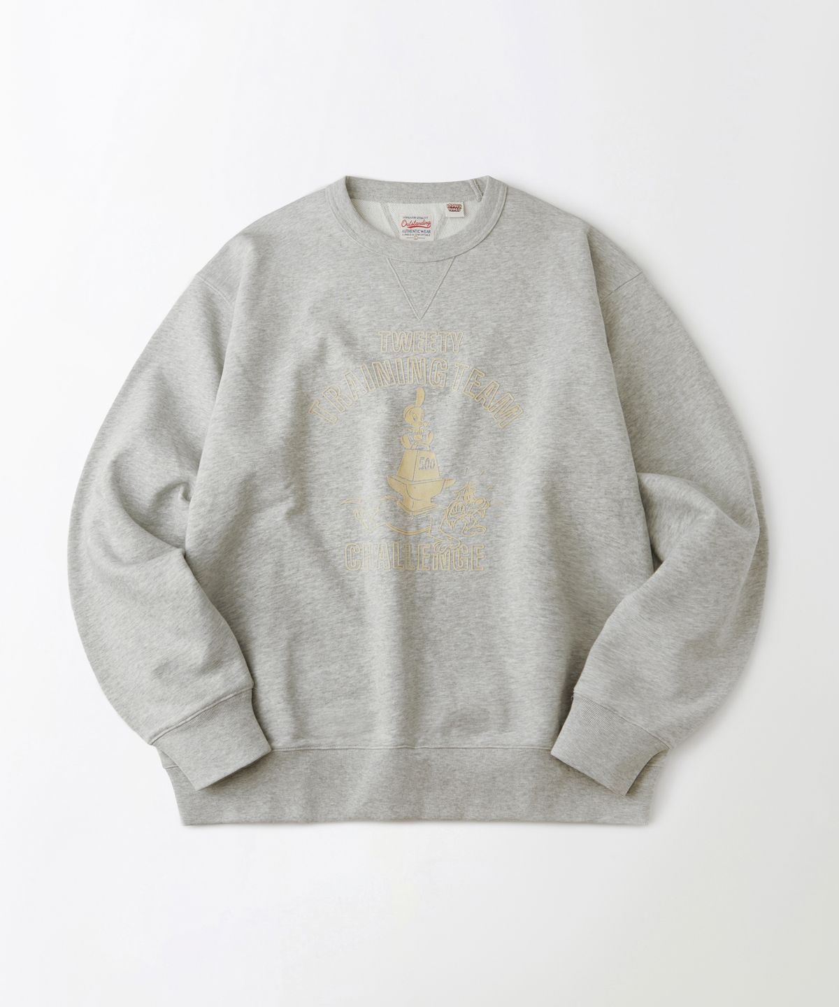 아웃스탠딩(OUTSTANDING) [LOONEY TUNES] SWEAT(TWEETY TRAINING TEAM)_3%MELANGE GRAY
