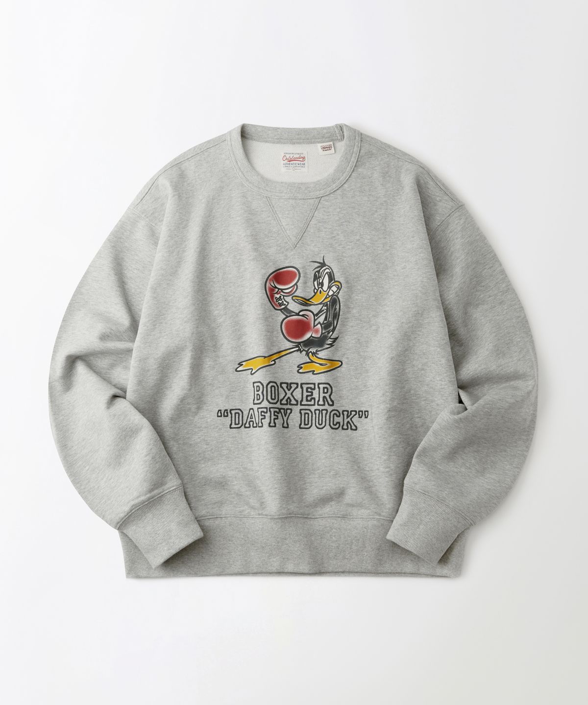아웃스탠딩(OUTSTANDING) [LOONEY TUNES] SWEAT(BOXER DAFFY DUCK)_3%MELANGE GRAY