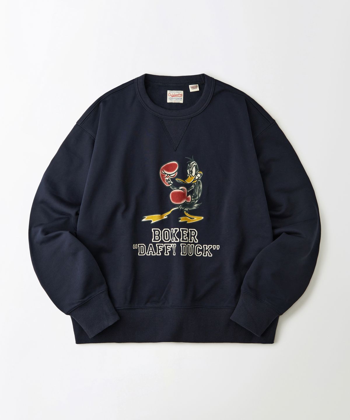아웃스탠딩(OUTSTANDING) [LOONEY TUNES] SWEAT(BOXER DAFFY DUCK)_NAVY