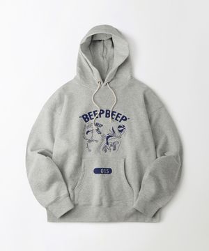[LOONEY TUNES] HOOD SWEAT(BEEP BEEP)_3%MELANGE GRAY