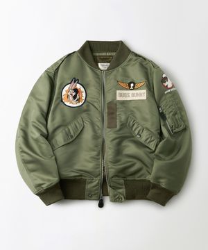 [LOONEY TUNES] L-2B JACKET_OLIVE GREEN
