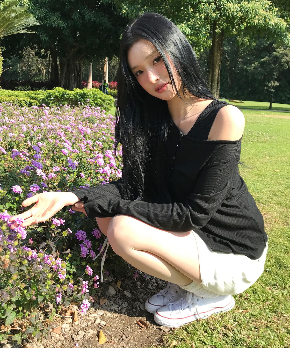 레터프롬문(LETTER FROM MOON) 베린 보트넥 레이어드 가디건 ( 블랙 )