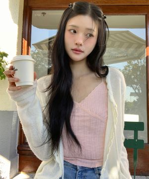 헤일라 스칼럽 레이어드 가디건 ( 아이보리 )