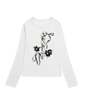 Dotted Heartcore 슬림핏 롱슬리브