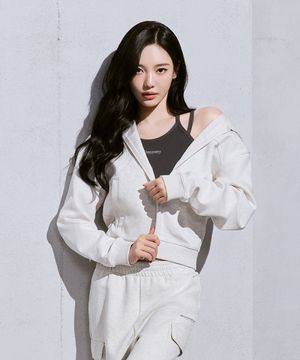 여성 테크 니트 트레이닝 후드 자켓 (M/IVORY)