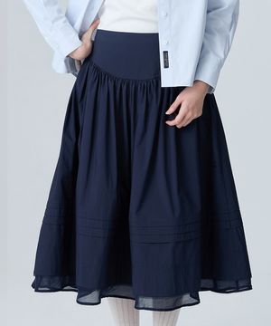 COTTON FLARE SKIRT - 2 colors