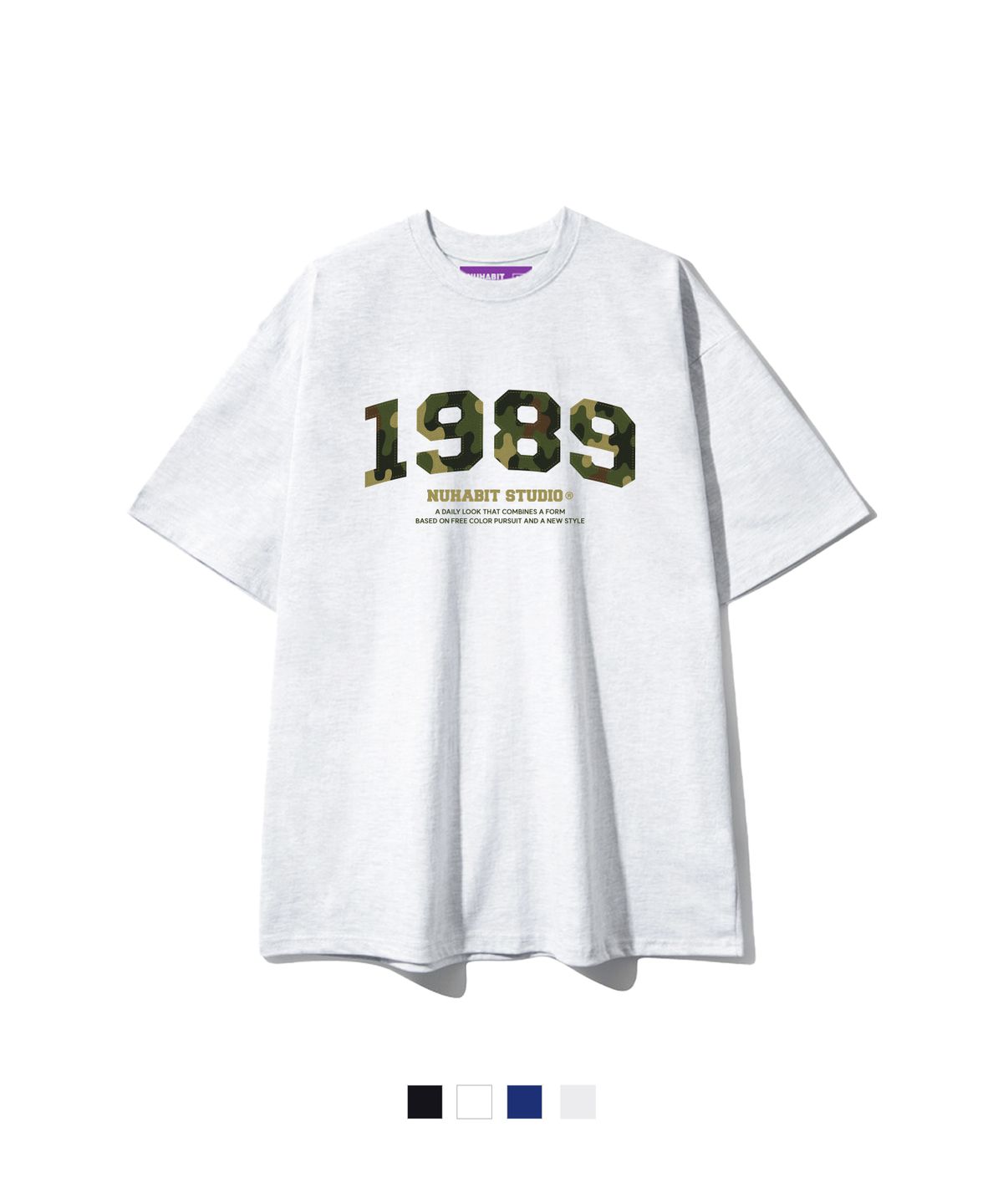 뉴해빗(NUHABIT) CAMO1989 오버핏 반팔 (GOS2-5NH1365)