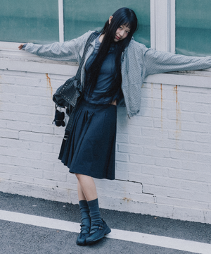 [서지수PICK] [세트] 플리츠 미디 스커트_MIWWHG316C