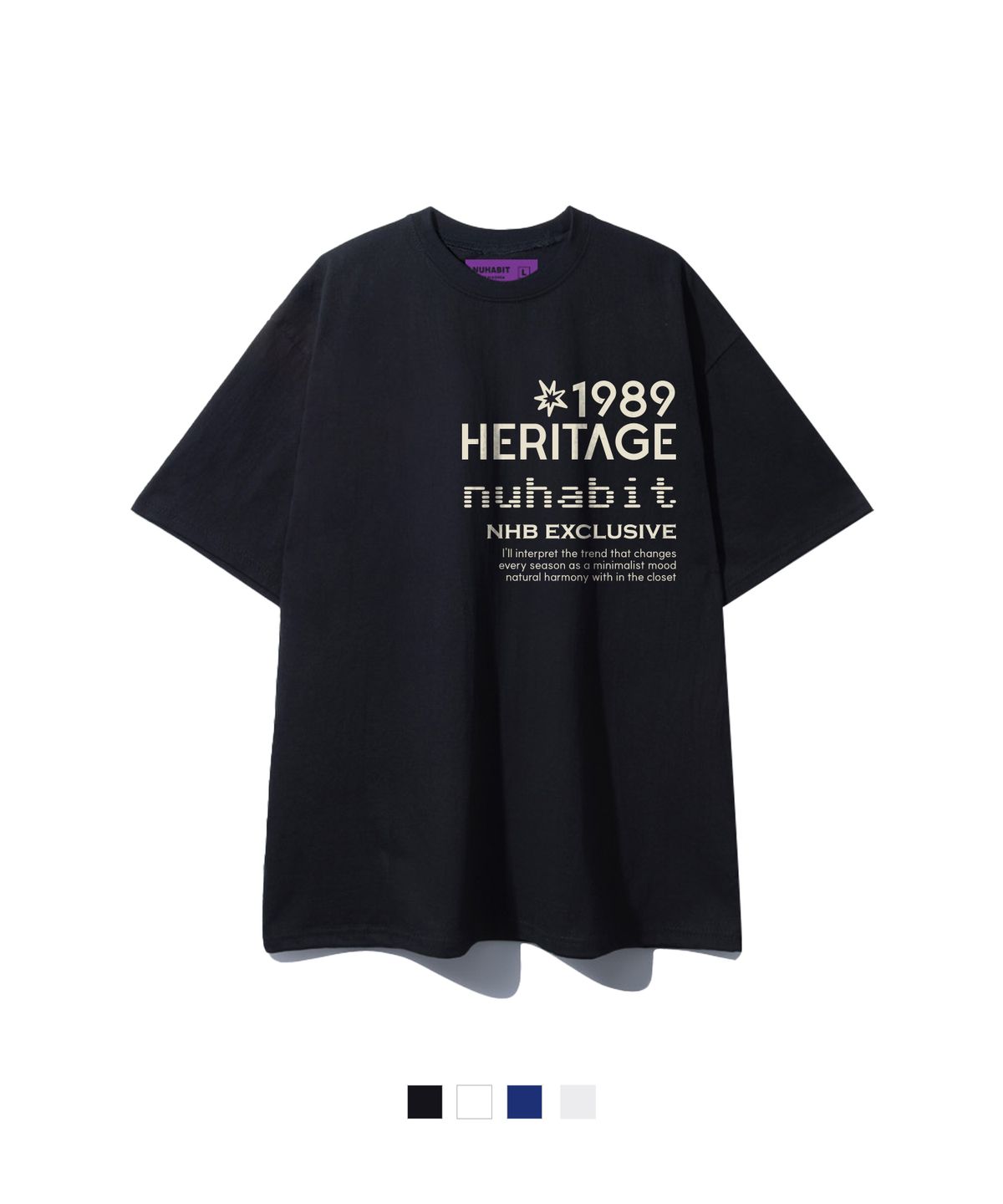 뉴해빗(NUHABIT) EXCLUSIVE 오버핏 반팔 (SOS2-5NH1367)
