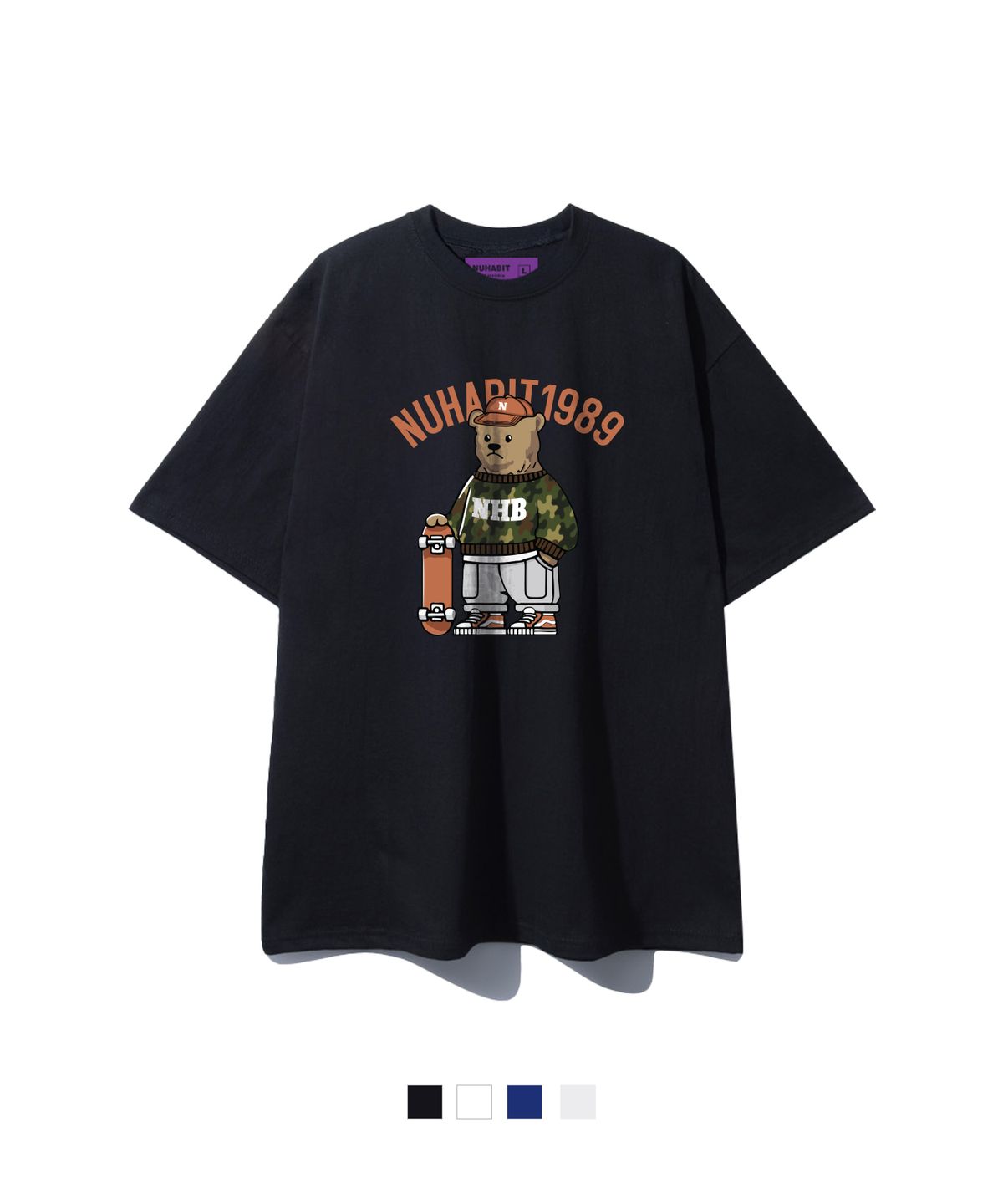 뉴해빗(NUHABIT) BOARD BEAR 오버핏 반팔 (GOS2-5NH1369)