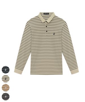 남성 데일리 핀 스트라이프 PK티셔츠 4Color TS365