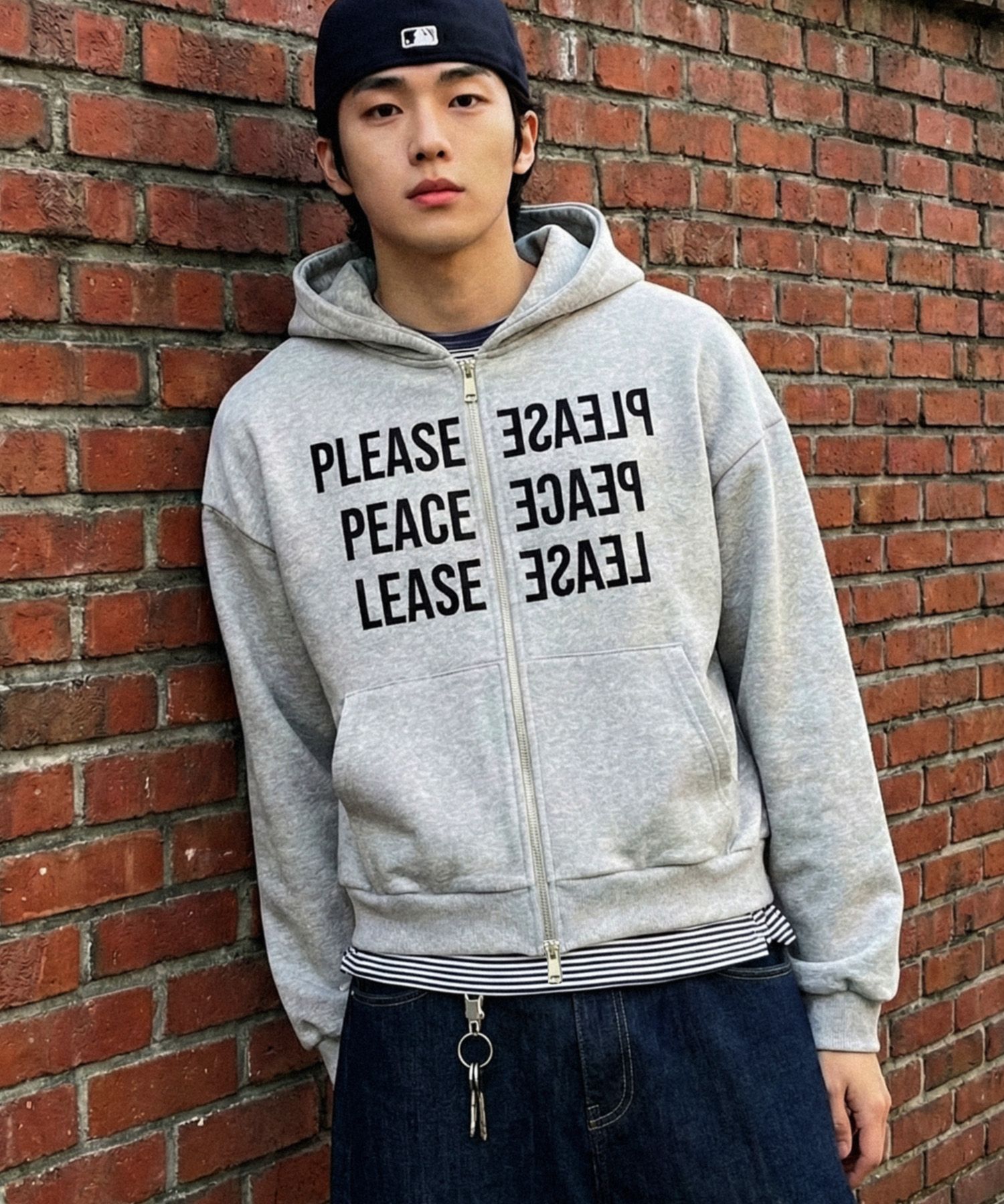 크롭 후드 집업 베스트 블랙 source detail 55