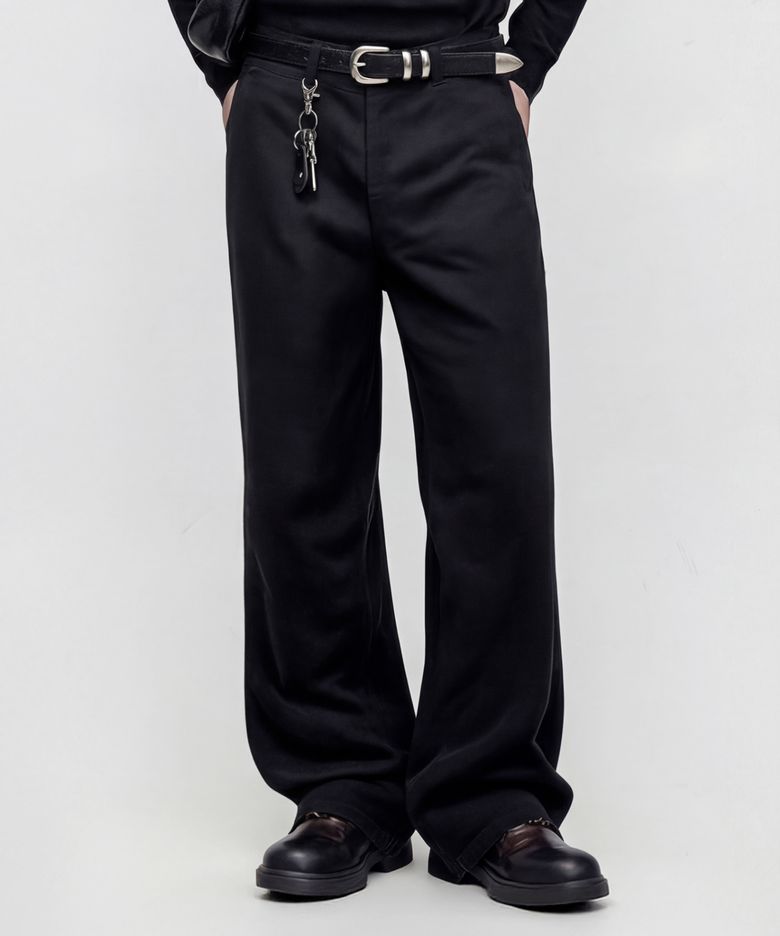 에센셜 와이드 데님 팬츠(블랙)