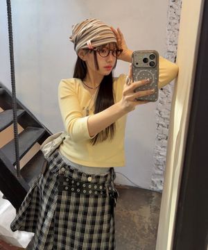 [하경PICK] Karv Buckle Wrap Skirt (Black)