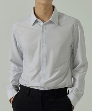 남성 링클프리 프리덤 셔츠 [스트라이프 그레이]_CZ5SH200